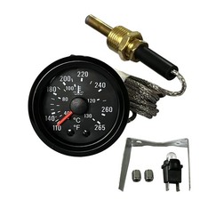 2" 52mm Mechanical Water Temperature Gauge 110265 With Sensor NPT 1/2 12V