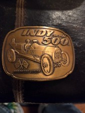 Belt Buckle 75th Anniversary Indianapolis 500 Jewelers Bronze, No. 1452. 1986