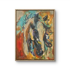 11x14 ABSTRACT Horse Multicolored EXPRESSIONISM