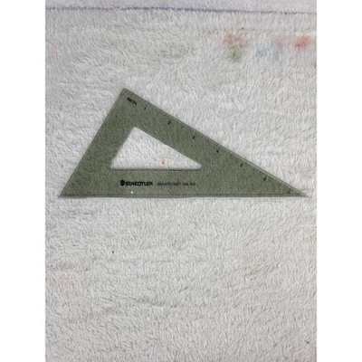 Staedtler Mars 567 08-60 60 Degree Drafting Triangle Ruler Clear Green