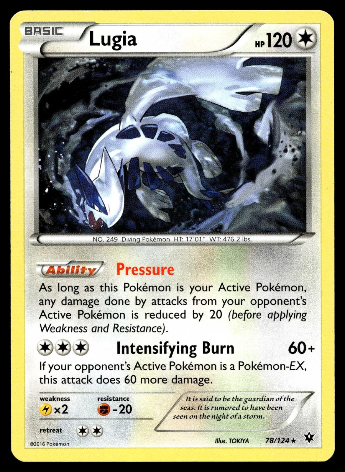 POKEMON LUGIA FATES COLLIDE 78/124 R NM/M