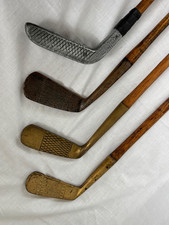 4er Set Vintage Golf Putter u.a. J H Taylor, Halley, Special und Bogee