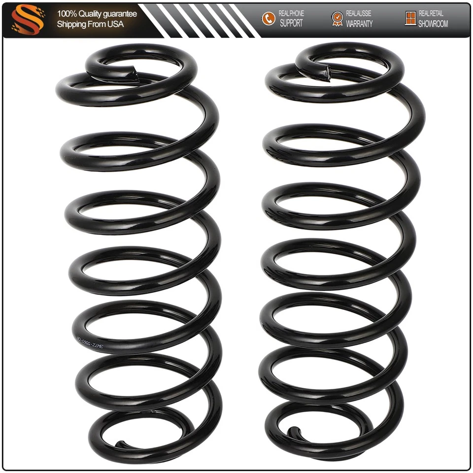 Rear 2x Coil Springs for Ford Crown Victoria 1998-2011 Lincoln Town Car Mercury Foto 2 de 4