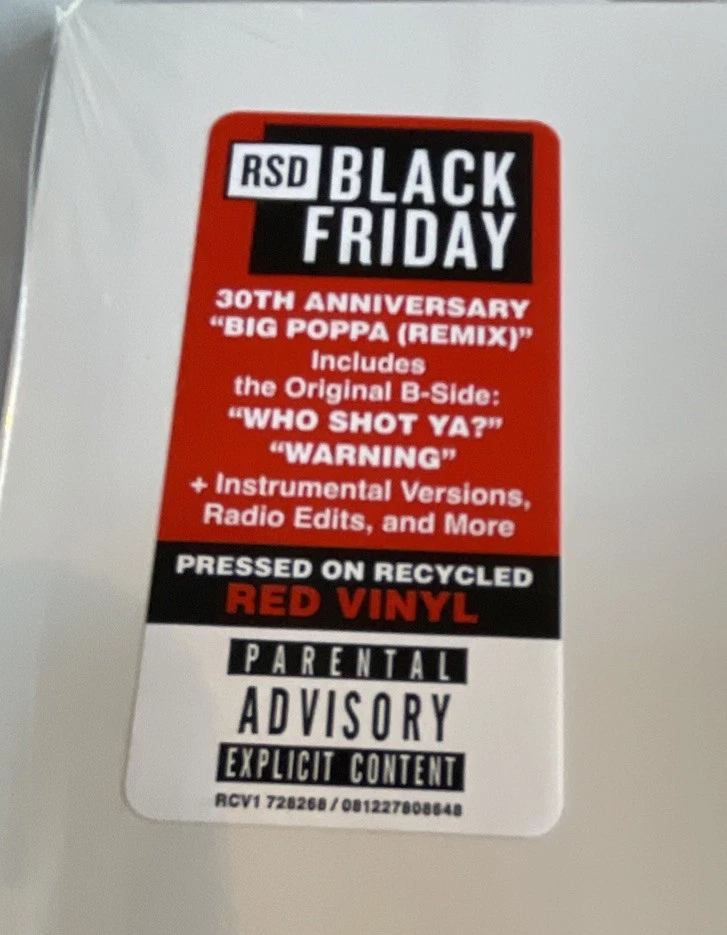 NOTORIOUS B.I.G. Big Poppa Remix USA EP Color Vinyl RSD BK Friday 2025 - Image 2 of 3