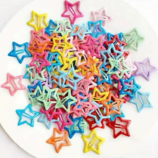 20Pcs Colorful Star BB Hair Clips Adorable Hair Decoration for Girls and Kids Lo