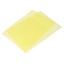 12 Pack L Type Folder A4 Size Clear Project Pockets Plastic Folders Yellow