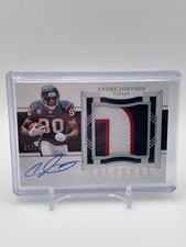 2023 National Treasures Andre Johnson Auto Patch Colossal Signatures /25 HOF