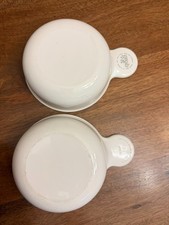 Vintage Corning Ware White 15 oz Grab It Soup Cereal Bowls P-150-B Set of 2
