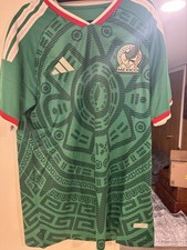 New Men’s Adidas Mexico National Team Home Authentic Jersey Green Size M Slimfit