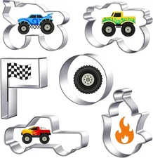 6 Pieces Truck Cookie Cutters Truck Party Favors Vintage Cookie Cutter Metal Mol