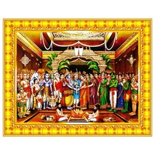 Tirupati Balaji Padmavati Srinivasa Kalyanam Photo Wall Painting Framed