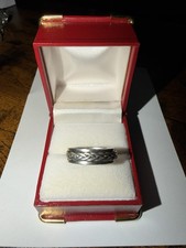925 Sterling Silver Braided Band Ring Size 10...