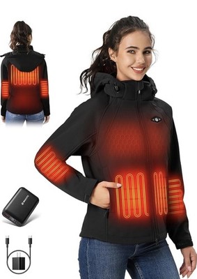 Heated Jackets for Women 18400 mAh Battery Pack Water-Resistant Slim Fit