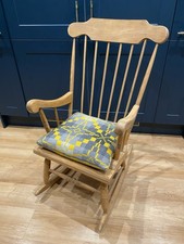 Spindle Back Traditional Solid Wood Rocking Chair, Nursing Chair Made In Romania