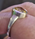 Gemvara Crafted Sterling 925 Ring oval citrine solitaire — photo 3