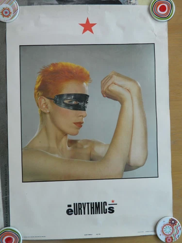 EURYTHMICS "TOUCH" RARE ORIGINAL 1983 LARGE POSTER  ATHENA 90 x 63cms.