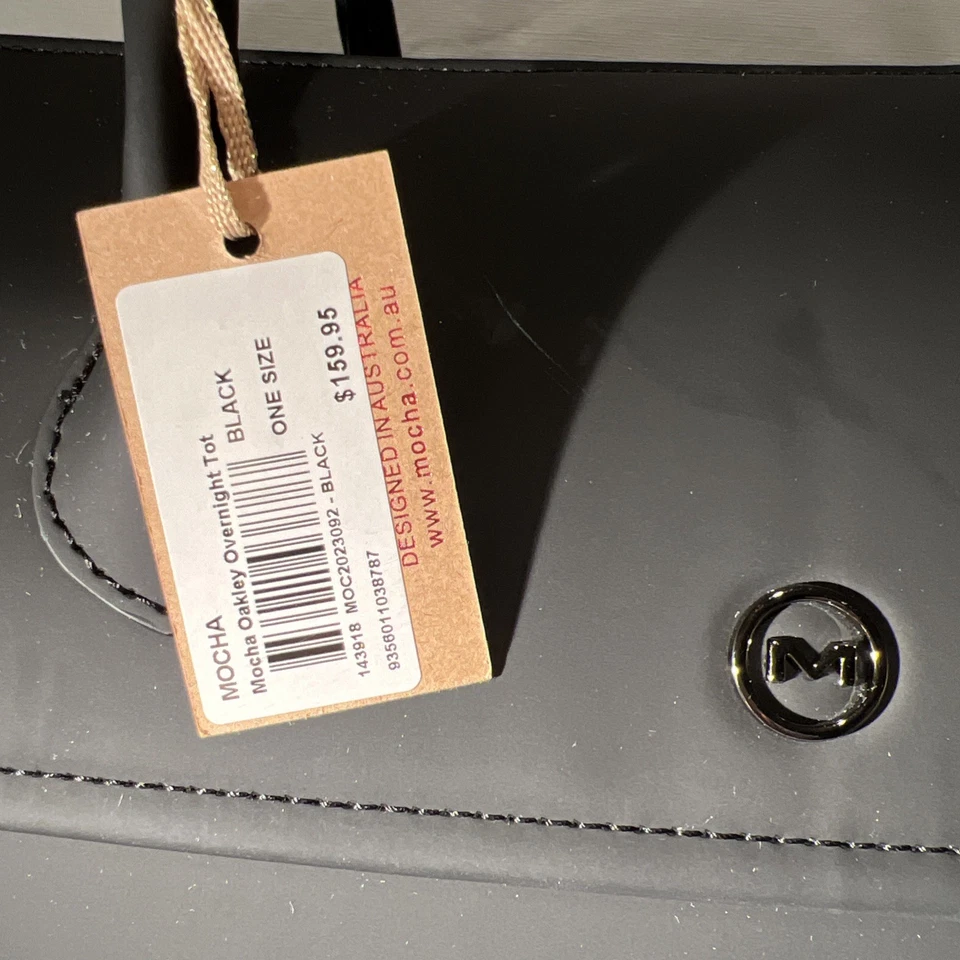 Bolso de Mano Mocha Oakley Overnight Cuero PU Negro - Equipaje de Mano de Viaje 44 cm Foto 3 de 4