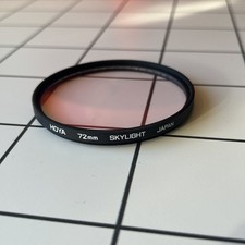Hoya 72mm Skylight Glass Filter Camera Lens DSLR SLR Great Condition