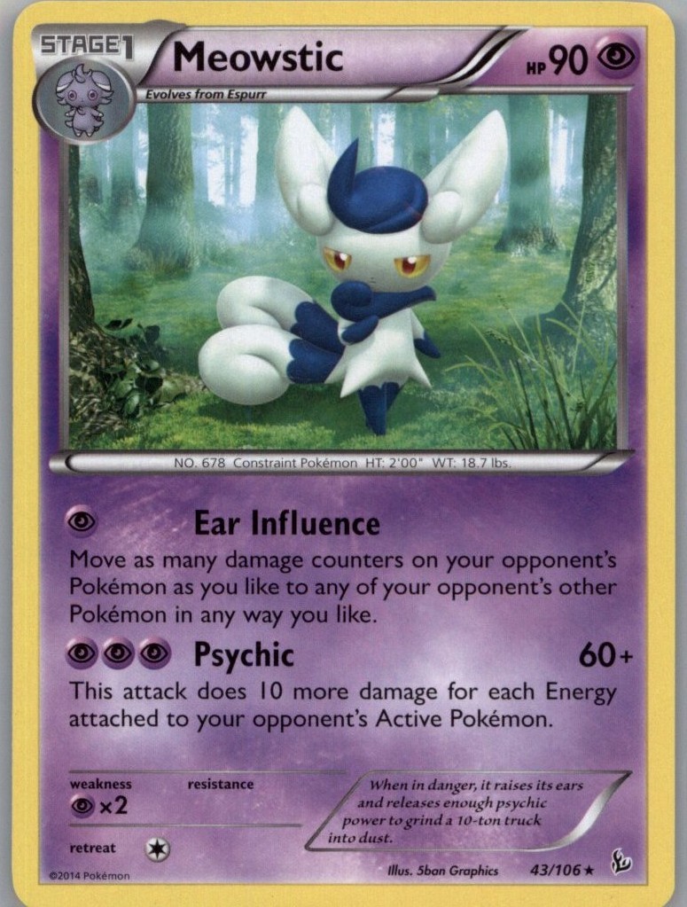 XY - Flashfire #43/106 Meowstic
