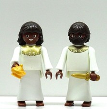 NUBIER MANN + FRAU AFRIKA PLAYMOBIL zu &Auml;gypter R&ouml;mer Sarazene Beduine Custom RAR
