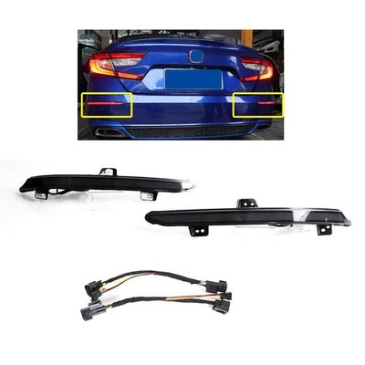 LED Rear Bumper Reflector Tail Lights Turn Signal Sequential Flashing Brake D...
