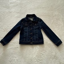 Copper Key Toddler Girls Denim Jacket Size 3T Dark Wash Button Front Stretch