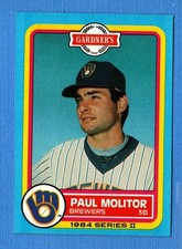 1984 Gardner's Brewers #13 Paul Molitor