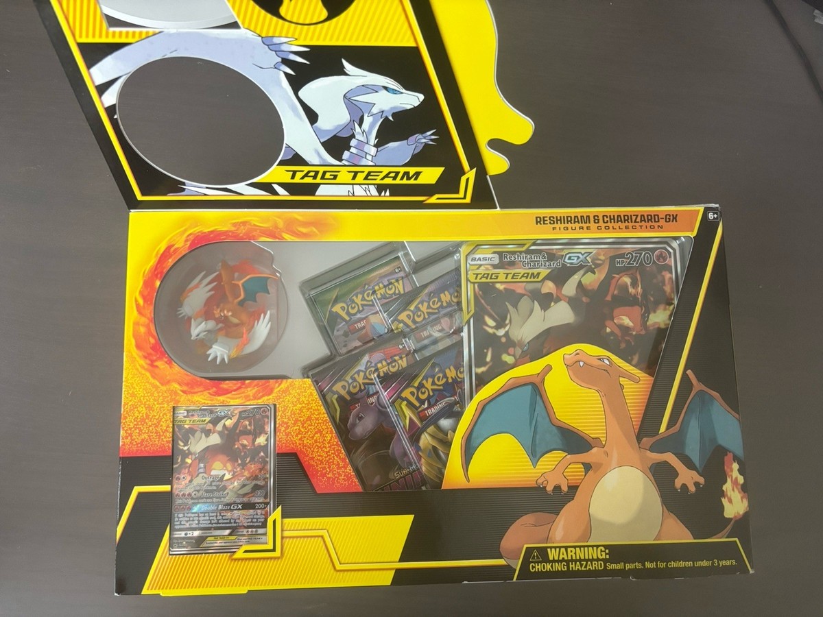 Pokemon TCG- Reshiram & Charizard Tag Team GX Figure Collection
