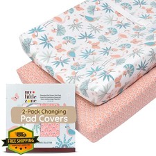 Baby Changing Pad Covers Table Sheet 32"x16", 8"Deep Pocket - Diaper Changing...