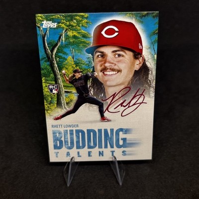 Rhett Lowder (RC) X Bob Ross 2025 Topps The Joy Of Baseball Budding Talents Auto