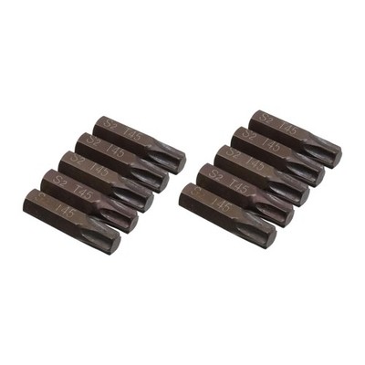 T45 Torx Screwdriver Bit Set 6 Point Star Bits 1-1/4'' Length with 5/16'' Hex S...
