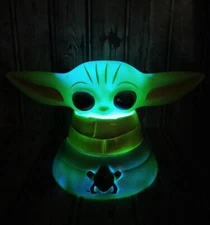 Idea Nuova 3 LED Grogu Night Light 3 Color Changes Runs on 3 LR44 Batteries