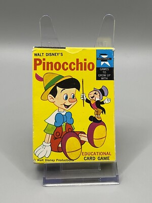 Vintage / WALT DISNEY'S PINOCCHIO / Education Card Game