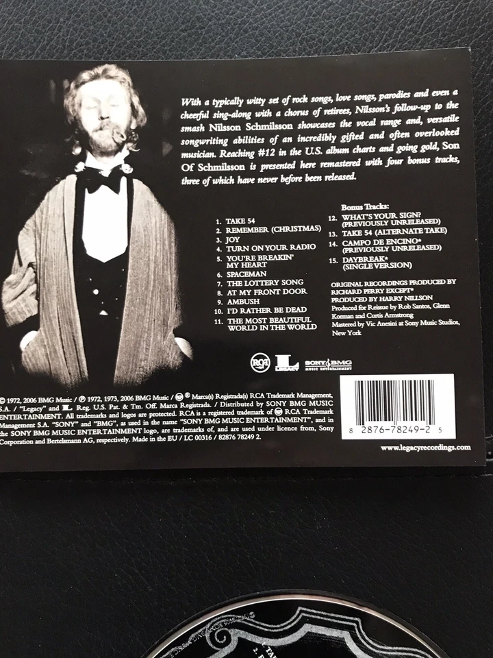 HARRY NILSSON - Son Of Schmilsson , REMASTERED CD 2006, Rock , 70 er Pop - Bild 4 von 4