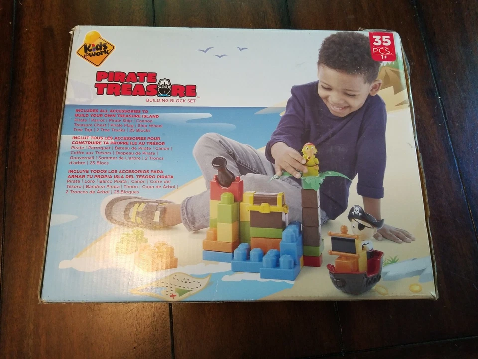 Kids @ Work Pirate Treasure Building Block Set - kids at work 35pc - Image 2 of 2