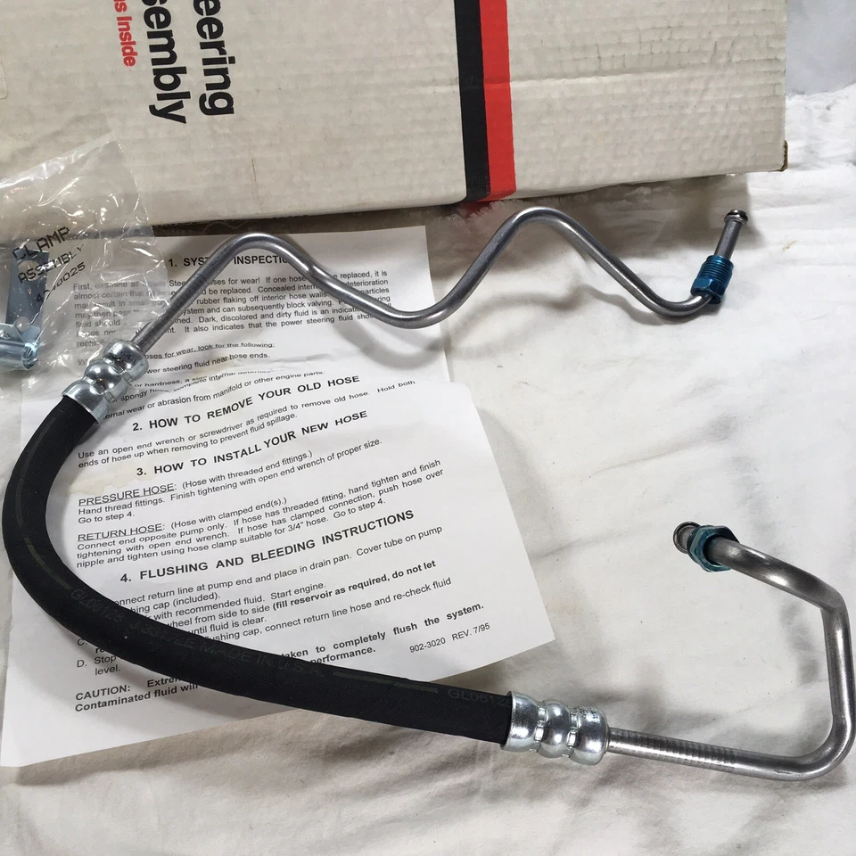 Manguera de presión de dirección asistida 36466 para Ford F-150 F-250 F-350 Chevy G20 GATES Foto 2 de 4