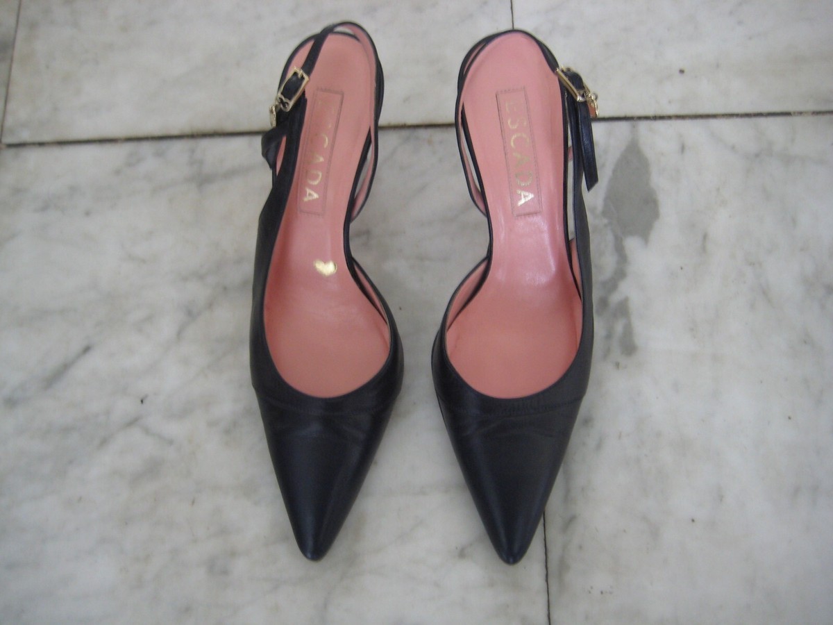 Escarpins Escada Femme - Taille 36 Italie - Rouge - Talons Hauts 3-3.9 Pouces - Cuir - Neufs Sans Boîte