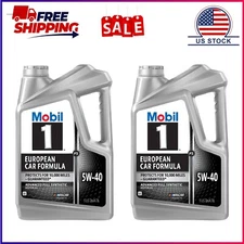 2 Pack, Mobil 1 FS European Car Formula Full Synthetic Motor Oil 5W-40, 5 Quart