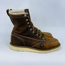 THOROGOOD MENS 8" WEDGE SOLE MOC-TOE COMFORTABLE WORK BOOTS 814-4178 SIZE 13D