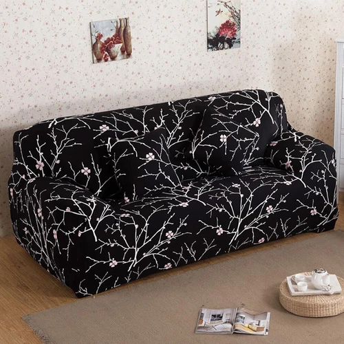 Printed Slipcover Sofa Covers Spandex Stretch Couch Cover Furniture Protector - Picture 59 of 89