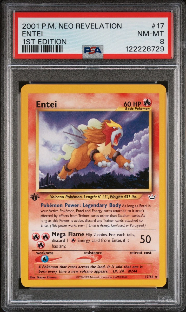 2001 POKEMON NEO REVELATION 1ST ED #17 ENTEI PSA 8 | eBay