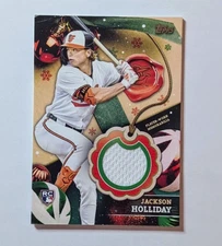 Jackson Holiday Rookie Relic Patch 2024 Topps #RC-JHO Orioles see corner damaged