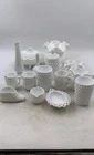 White Hobnail Milk Glass MacGraw City Decorative Tableware Dishes Lot Of 15