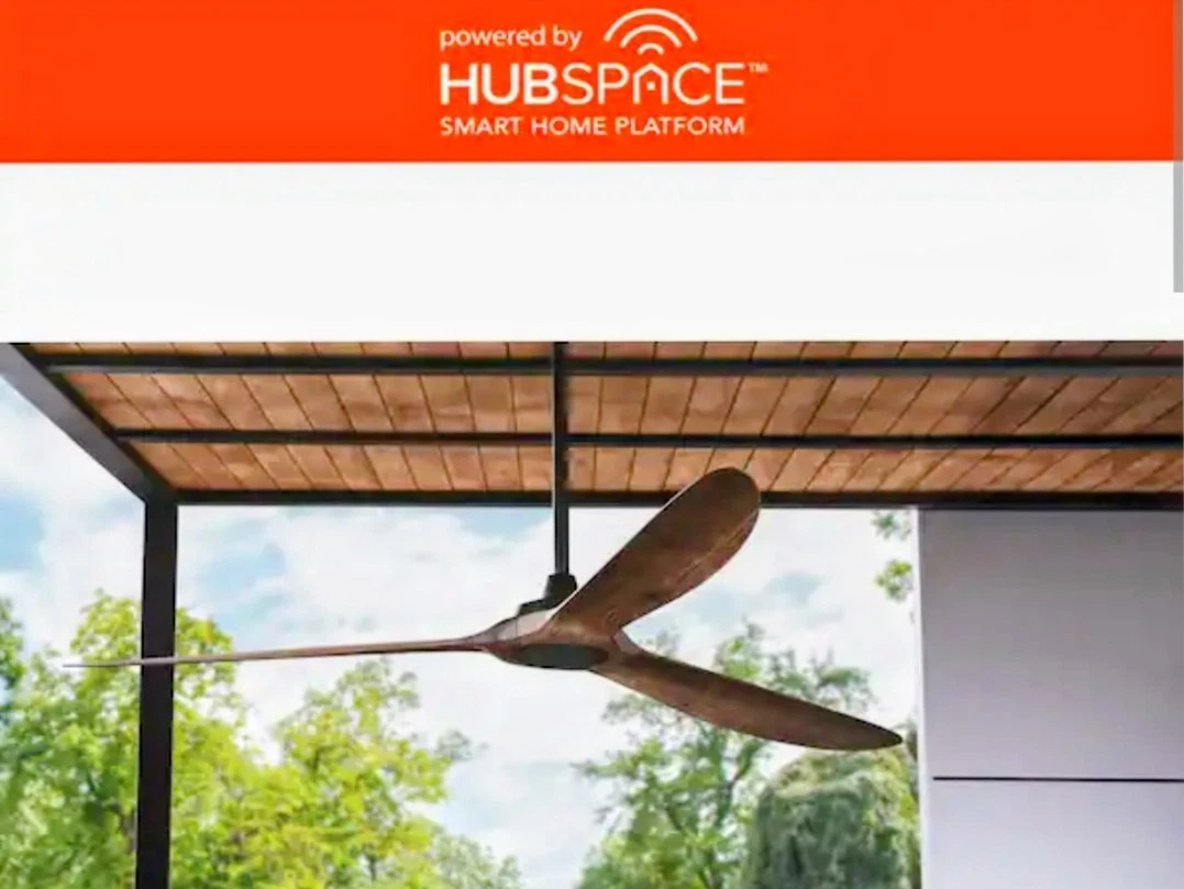 Home Decorators Collection Tager 72 in. Indoor/Outdoor Matte Black Smart Ceiling