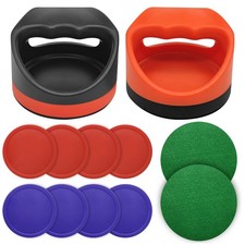 Air Hockey Pushers Air Hockey Pucks Paddles,Goal Handles Paddles Replacement...