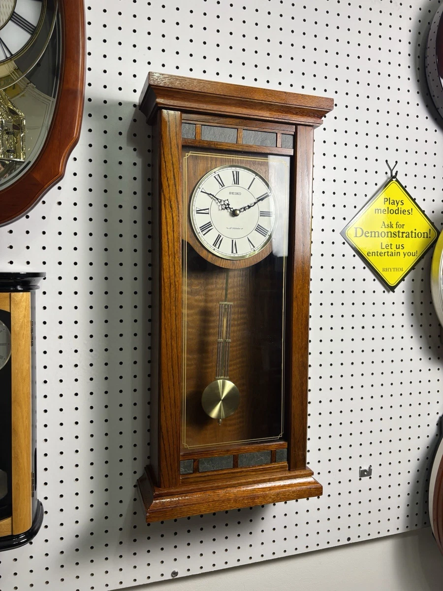 SEIKO Clock ヴィンテージ置時計 ブラウン Seiko Brown Wall Clocks for sale | eBay