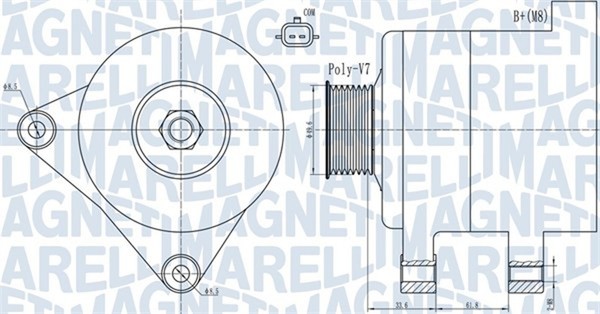 Magneti Marelli Lichtmaschine Generator Lima 063731936010 14V FüR Renault Megane-image