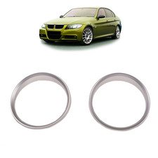 Silberne Armaturenbrettringe passend f�r BMW 3er E90 E91 E92 E93 2005-2011