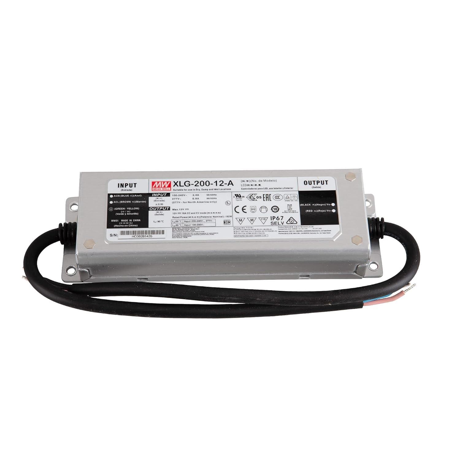 Alimentation LED Mean Well XLG résout les baisses de tension des rubans 12V
