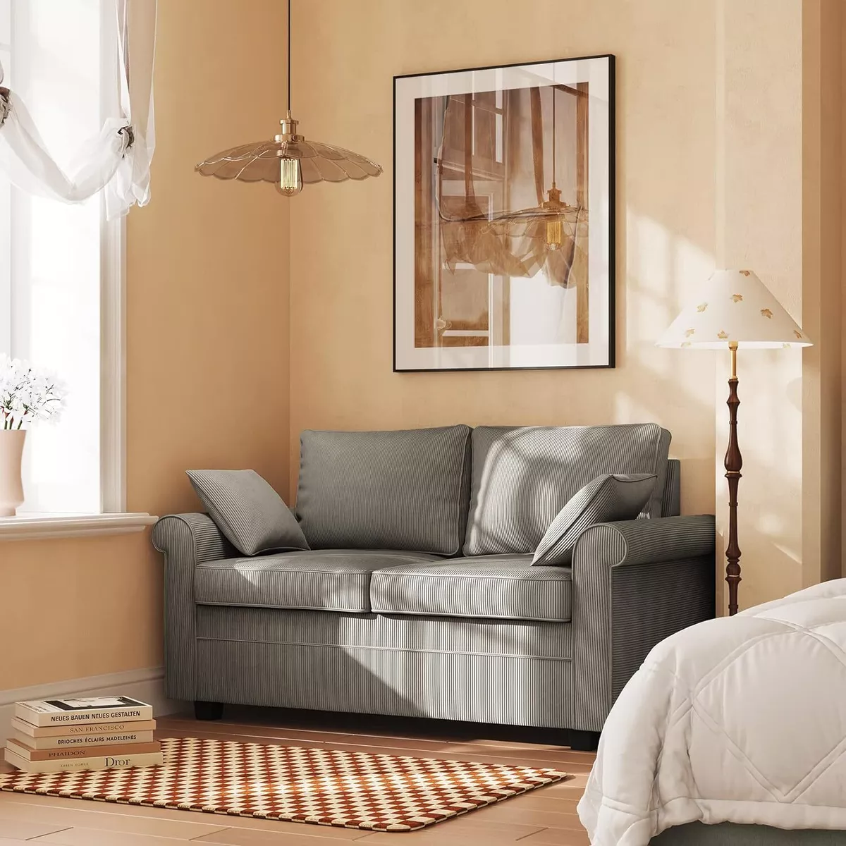 Loveseat sleeper full size cheap bed